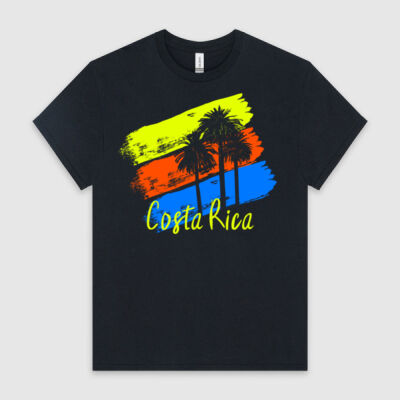 Costa Rica Palm Trees on Brush Strokes Thumbnail