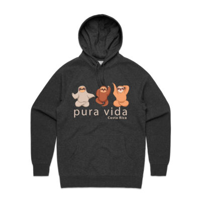 Costa Rica Pura Vida Sloths Hoodie Thumbnail