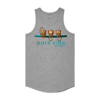 Costa Rica Pura Vida Monkeys Tank Top Singlet Thumbnail