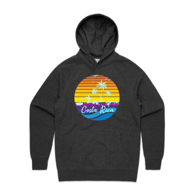 Costa Rica Surfer Vintage Sunset Hoodie Thumbnail